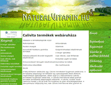 Tablet Screenshot of naturalvitamin.hu